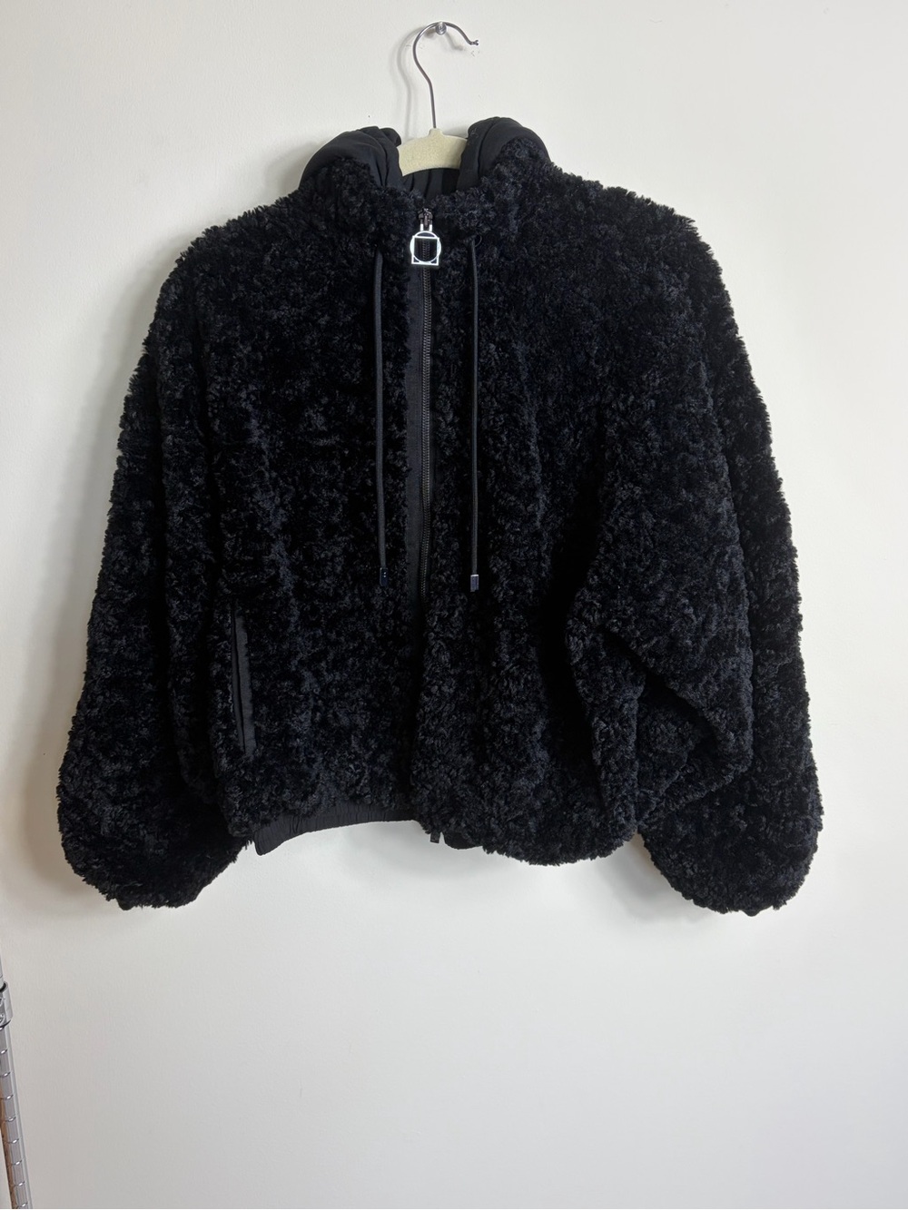 Anatomie Enya Jacket Black Sherpa Full Zip Hooded Women’s Medium
